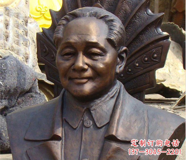 石狮铜雕广场邓小平肖像雕塑