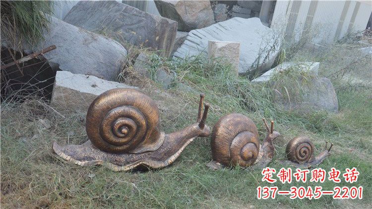 石狮铜雕蜗牛