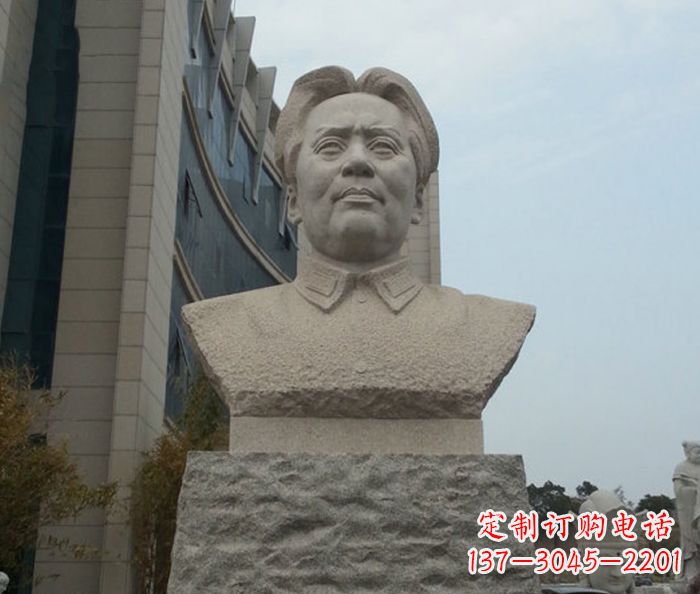 石狮伟人毛泽东胸像石雕