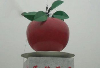 石狮精美苹果雕塑，给空间增添独特风格