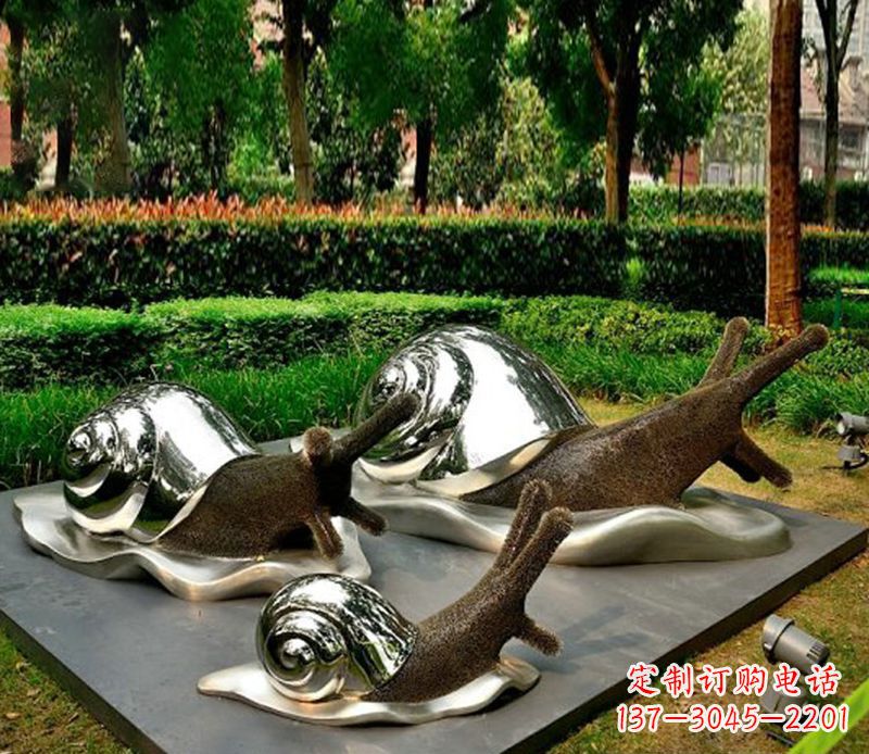 石狮蜗牛雕塑不锈钢