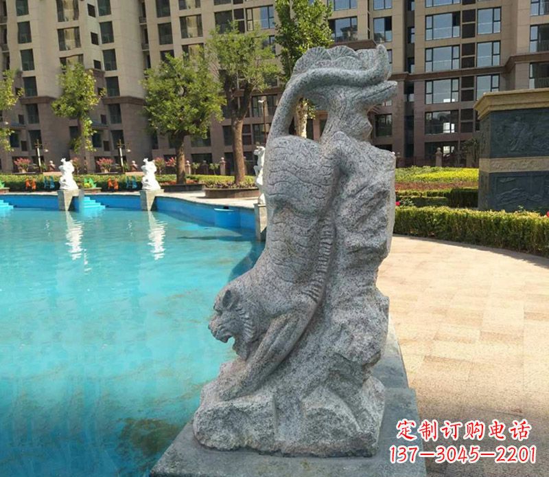石狮下山老虎石雕