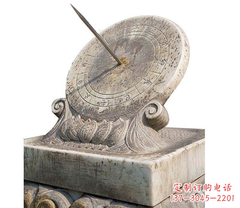 石狮校园大理石日晷景观石雕