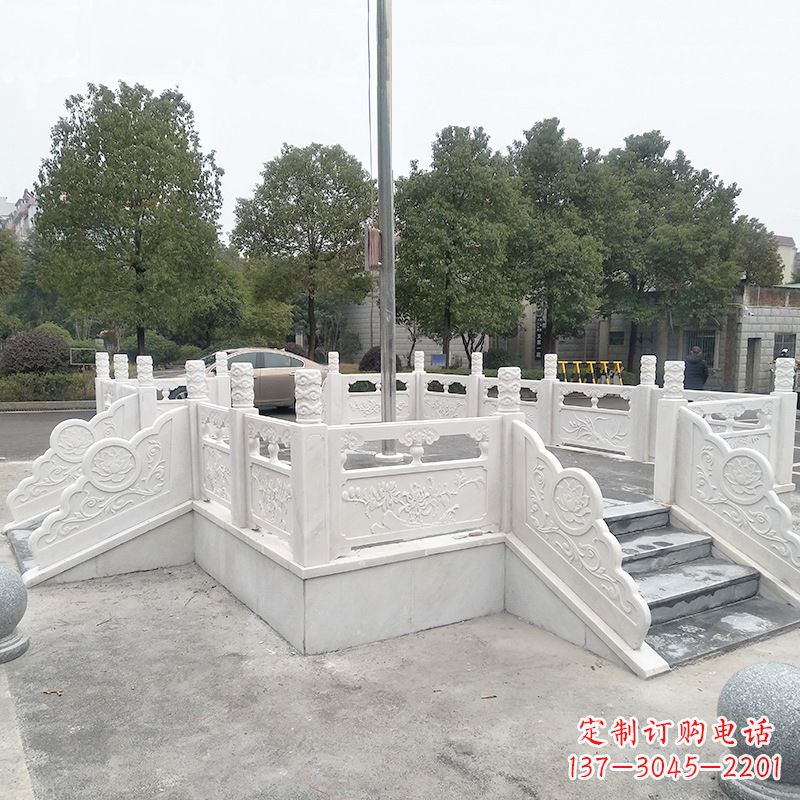 石狮校园广场石雕升旗台