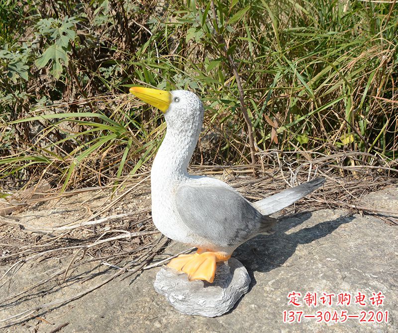石狮学校雕塑和平鸽