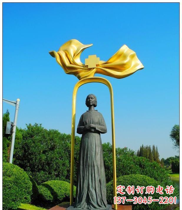 石狮医院南丁格尔名人铜雕