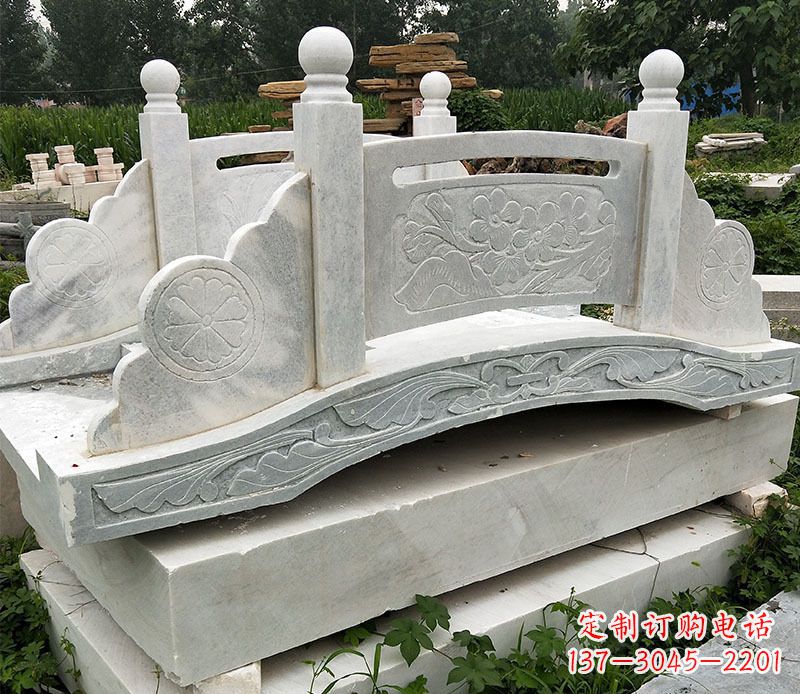 石狮园林仿古石拱桥景观石雕