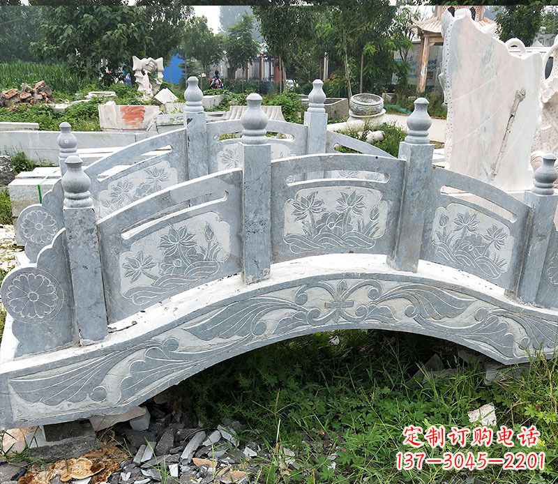 石狮园林仿古石拱桥景观石雕 (3)