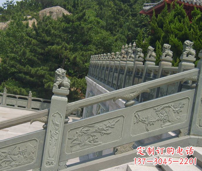 石狮园林仿古石栏板景观石雕 (4)