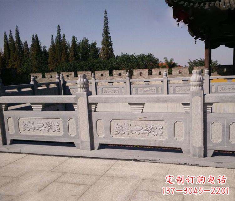 石狮园林仿古石栏板景观石雕 (2)