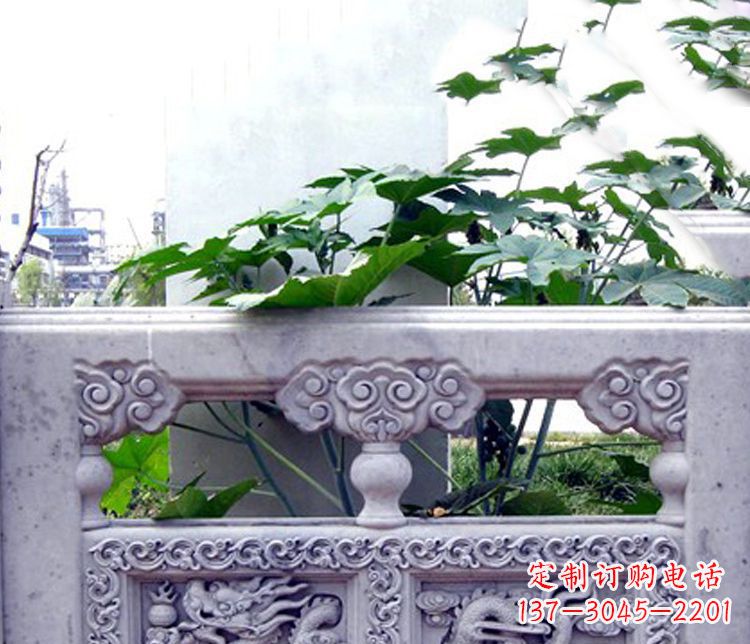 石狮园林仿古石栏板景观石雕 (6)