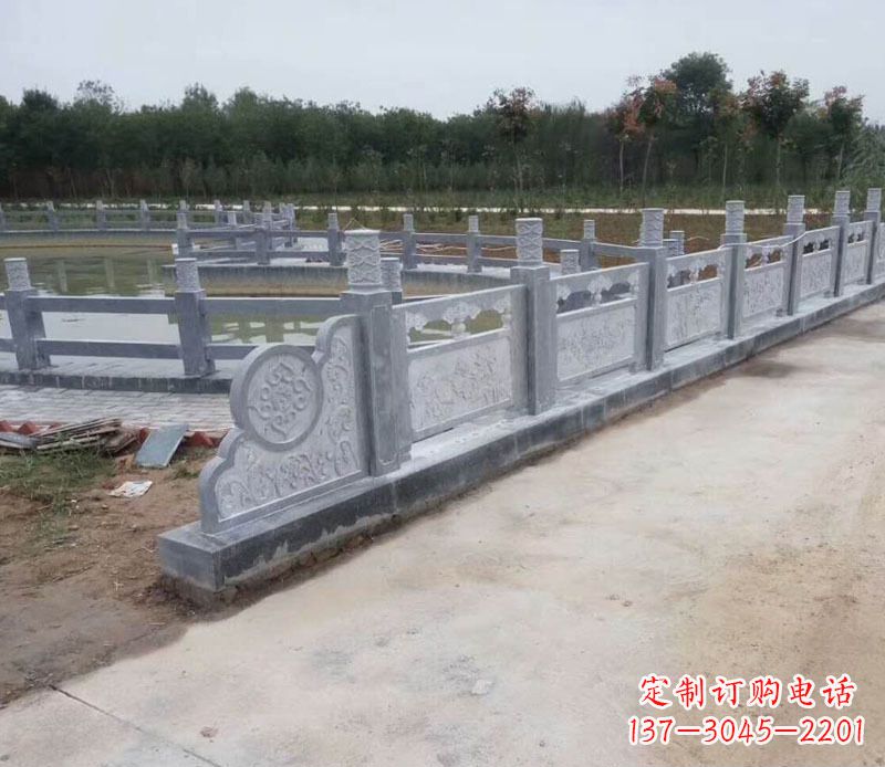 石狮园林仿古石栏板景观石雕 (11)