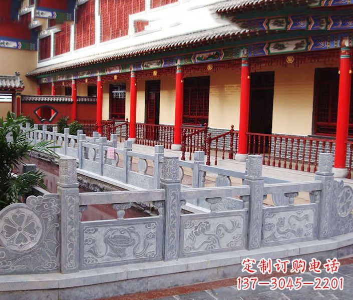 石狮园林仿古石栏板景观石雕 (12)