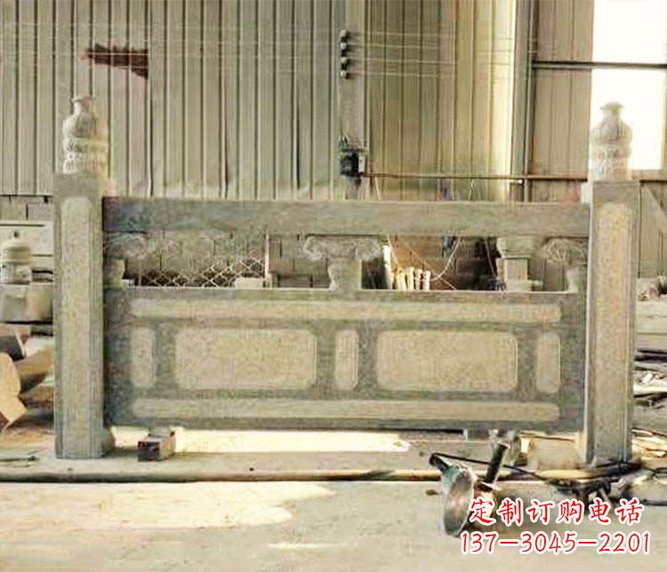 石狮园林仿古石栏板景观石雕