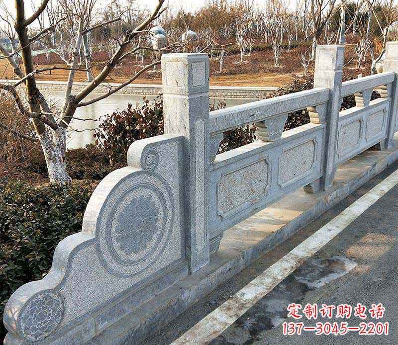 石狮园林仿古石栏板景观石雕_1
