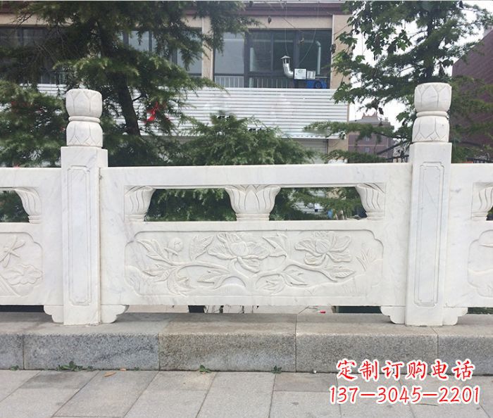 石狮园林景观大理石浮雕栏板 (2)