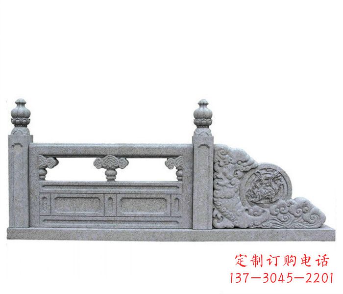 石狮园林景观大理石栏板雕塑 (2)