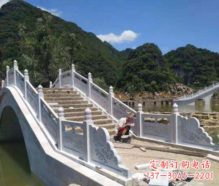石狮园林景观大理石桥栏板石雕_1