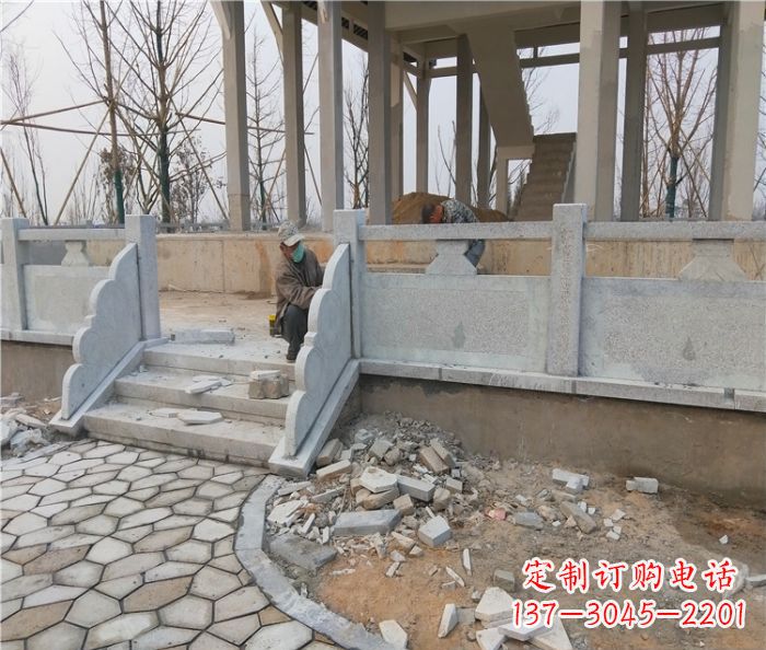 石狮园林景观大理石桥栏板石雕_2 (2)