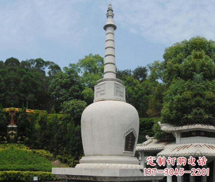 石狮园林景观大理石舍利塔石雕