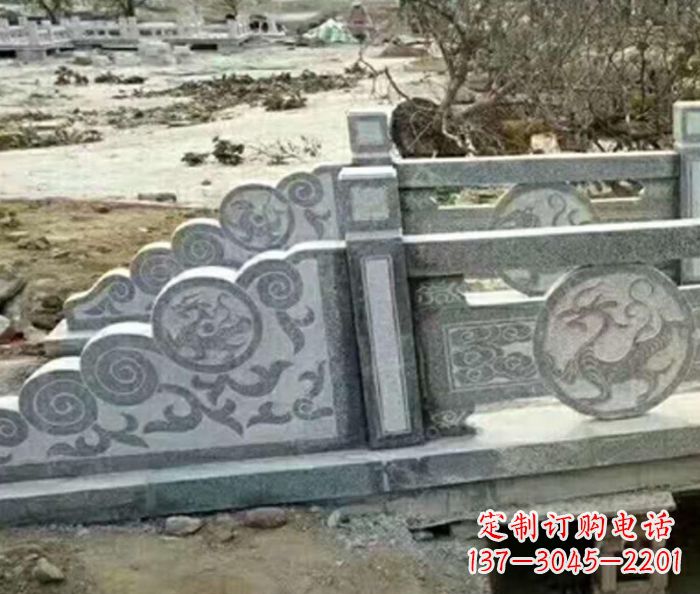 石狮园林景观仿古石雕栏板 (10)