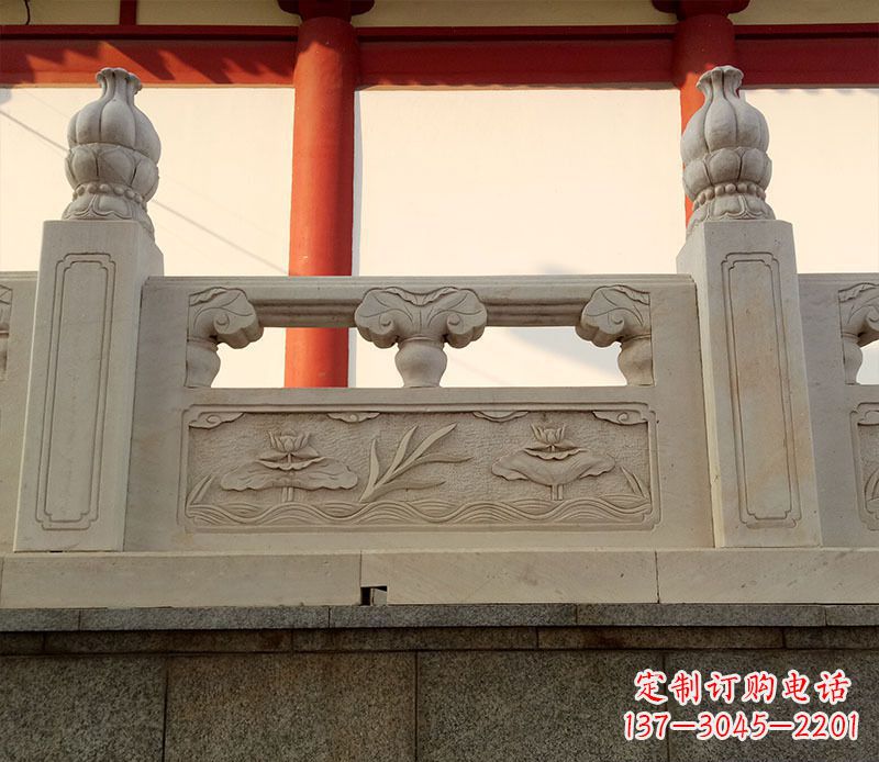 石狮园林石浮雕栏板景观石雕 (2)
