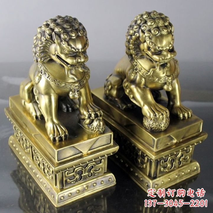 石狮铸铜天安门狮子雕塑